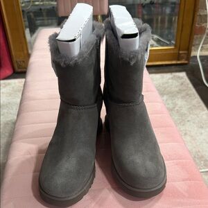 UGG Women's Charcoal Suede Winter Boots